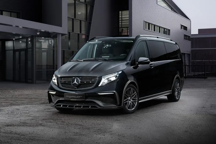 Premium black vehicle at night