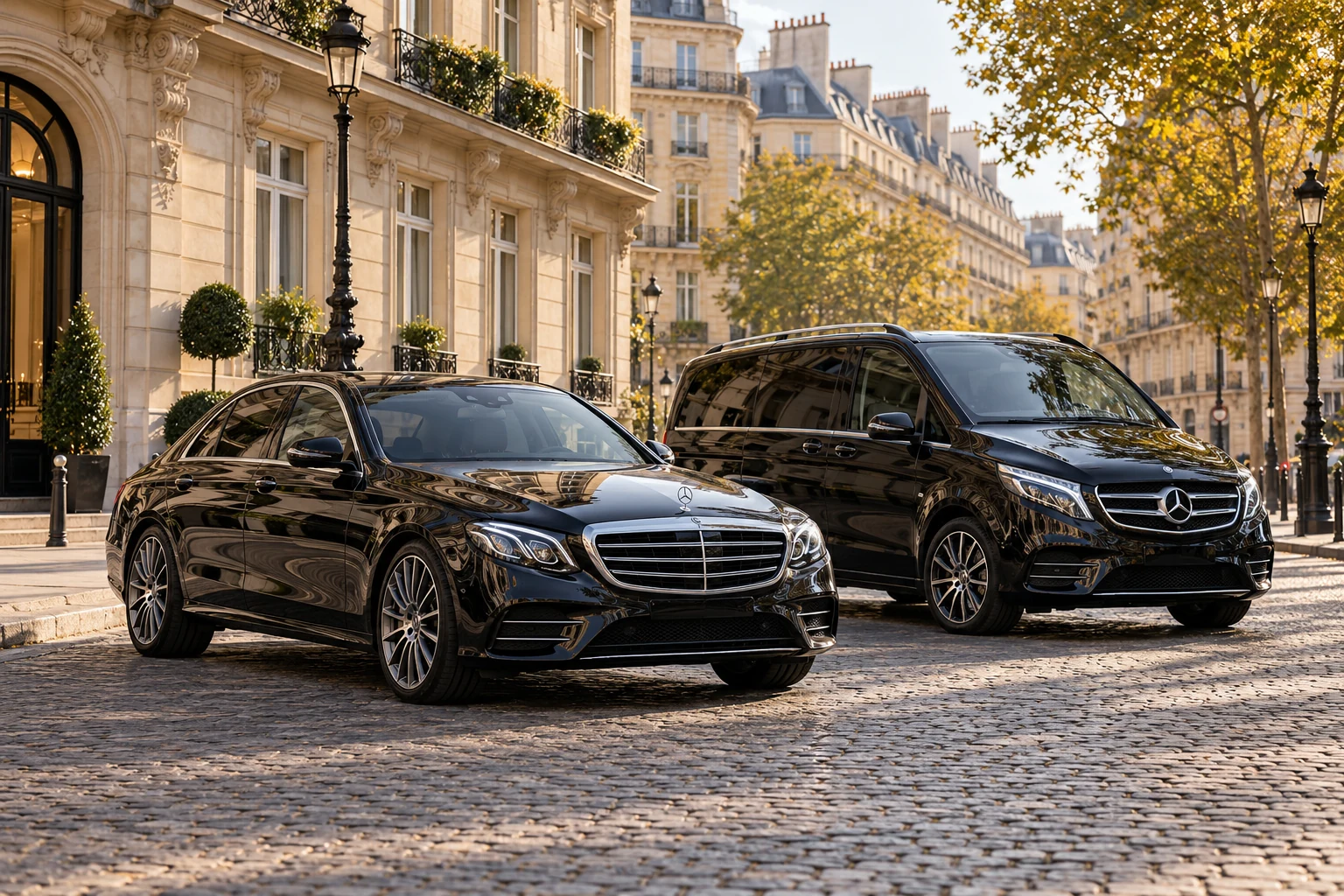 Flotte de véhicules Go Paris Transfer pour une mise à disposition avec chauffeur à Paris